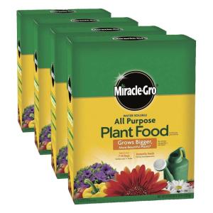 image:imageMiracleGro Water Soluble All Purpose Plant Food  Fertilizer for All Indoor or Outdoor Plants Including Roses Flowers Vegetables Houseplants Trees and Shrubs 125 lbs10 lb Pack of 4