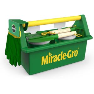image:imageMiracleGRO Kids Gardening Set 9 Piece Garden Tool Set with Toolbox for Hours of Fun Activities in The Garden A Great Gift for Boys amp Girls Ages 3