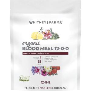 image:imageWhitney Farms Organic Potting Soil  Natural Indoor and Outdoor Container Mix Organic Potting Soil for Vegetables Herbs and Flowers Feeds Plants up to 2 Months 8 qtBlood Meal