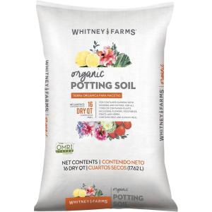 image:imageWhitney Farms Organic Potting Soil  Natural Indoor and Outdoor Container Mix Organic Potting Soil for Vegetables Herbs and Flowers Feeds Plants up to 2 Months 8 qt16 QT