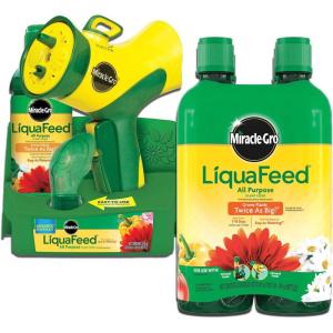 image:imageMiracleGro LiquaFeed All Purpose Plant Food Advance Starter Kit and Refills Bundle One Feeder and Five BottlesStarter Kit  Refills