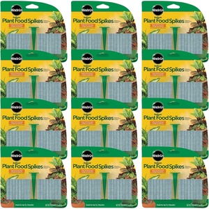 image:imageMiracleGro Indoor Plant Food Spikes Includes 24 Spikes  Continuous Feeding for all Flowering and Foliage Houseplants  NPK 612612 Pack