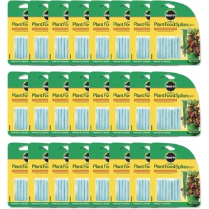 image:imageMiracleGro Indoor Plant Food Spikes Includes 24 Spikes  Continuous Feeding for all Flowering and Foliage Houseplants  NPK 6126Case Pack