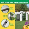 image:imageMiracleGRO 6 x 8 x 6 Outdoor Mini Walkin Greenhouse Plant Tent AllSeason Small Walkin Plant Growth Accelerator with UVTreated Fabric Cover and Zippered Panels Clear6 x 6 x 6  2025 Model