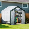 image:imageMiracleGRO 6 x 8 x 6 Outdoor Mini Walkin Greenhouse Plant Tent AllSeason Small Walkin Plant Growth Accelerator with UVTreated Fabric Cover and Zippered Panels Clear6 x 8 x 6  2026 Model