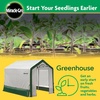 image:imageMiracleGRO 6 x 8 x 6 Outdoor Mini Walkin Greenhouse Plant Tent AllSeason Small Walkin Plant Growth Accelerator with UVTreated Fabric Cover and Zippered Panels Clear6 x 8 x 6  2026 Model