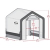 image:imageMiracleGRO 6 x 8 x 6 Outdoor Mini Walkin Greenhouse Plant Tent AllSeason Small Walkin Plant Growth Accelerator with UVTreated Fabric Cover and Zippered Panels Clear6 x 6 x 6