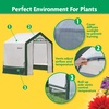 image:imageMiracleGRO 6 x 8 x 6 Outdoor Mini Walkin Greenhouse Plant Tent AllSeason Small Walkin Plant Growth Accelerator with UVTreated Fabric Cover and Zippered Panels Clear6 x 4 x 6  2025 Model