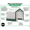 image:imageMiracleGRO 6 x 8 x 6 Outdoor Mini Walkin Greenhouse Plant Tent AllSeason Small Walkin Plant Growth Accelerator with UVTreated Fabric Cover and Zippered Panels Clear6 x 6 x 6