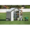 image:imageMiracleGRO 6 x 8 x 6 Outdoor Mini Walkin Greenhouse Plant Tent AllSeason Small Walkin Plant Growth Accelerator with UVTreated Fabric Cover and Zippered Panels Clear6 x 6 x 6