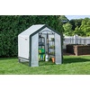 image:imageMiracleGRO 6 x 8 x 6 Outdoor Mini Walkin Greenhouse Plant Tent AllSeason Small Walkin Plant Growth Accelerator with UVTreated Fabric Cover and Zippered Panels Clear6 x 4 x 6