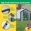 image:imageMiracleGRO 6 x 8 x 6 Outdoor Mini Walkin Greenhouse Plant Tent AllSeason Small Walkin Plant Growth Accelerator with UVTreated Fabric Cover and Zippered Panels Clear6 x 4 x 6  2025 Model