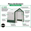 image:imageMiracleGRO 6 x 8 x 6 Outdoor Mini Walkin Greenhouse Plant Tent AllSeason Small Walkin Plant Growth Accelerator with UVTreated Fabric Cover and Zippered Panels Clear6 x 4 x 6