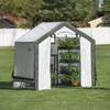 image:imageMiracleGRO 6 x 8 x 6 Outdoor Mini Walkin Greenhouse Plant Tent AllSeason Small Walkin Plant Growth Accelerator with UVTreated Fabric Cover and Zippered Panels Clear6 x 6 x 6  2025 Model