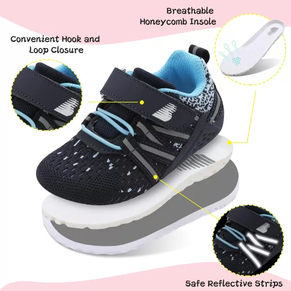 BARERUN Baby Sneakers Toddler Shoes Soft Anti-Slip Sole Newborn First Walkers Infant Toddler Breathable Athletic Running Shoes