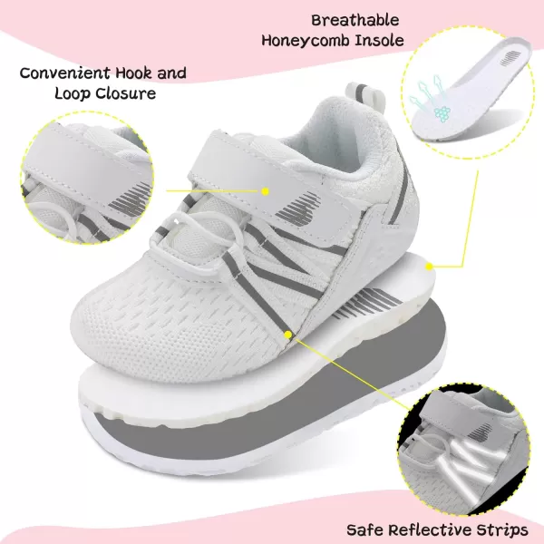 BARERUN Baby Sneakers Toddler Shoes Soft Anti-Slip Sole Newborn First Walkers Infant Toddler Breathable Athletic Running Shoes