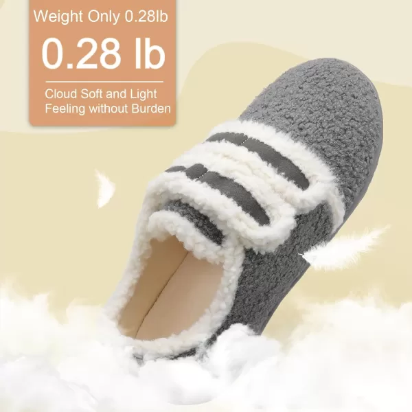 BARERUN Fuzzy Slippers for Women Men Soft Fleece House Shoes Unisex Comfy Furry Fluffy Home Slipper Socks Cozy Plush Slip-on Slides Non-slip Barefoot Winter Shoes for Indoor Outdoor
