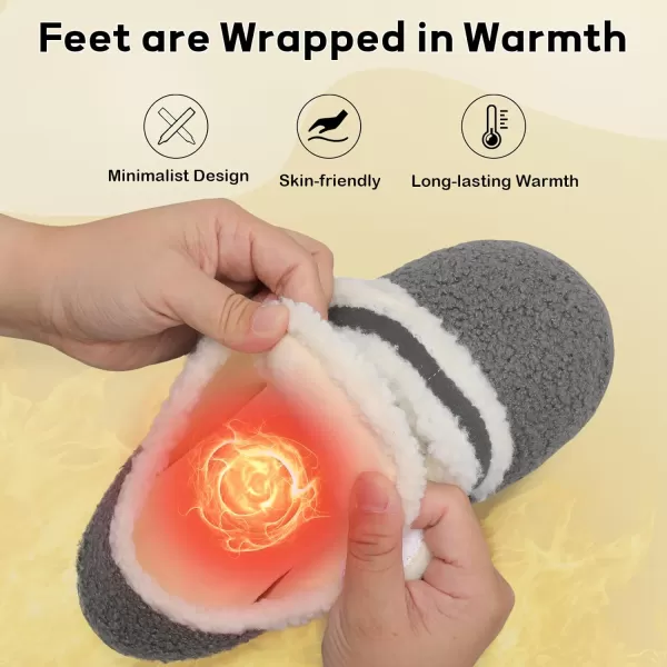 BARERUN Fuzzy Slippers for Women Men Soft Fleece House Shoes Unisex Comfy Furry Fluffy Home Slipper Socks Cozy Plush Slip-on Slides Non-slip Barefoot Winter Shoes for Indoor Outdoor