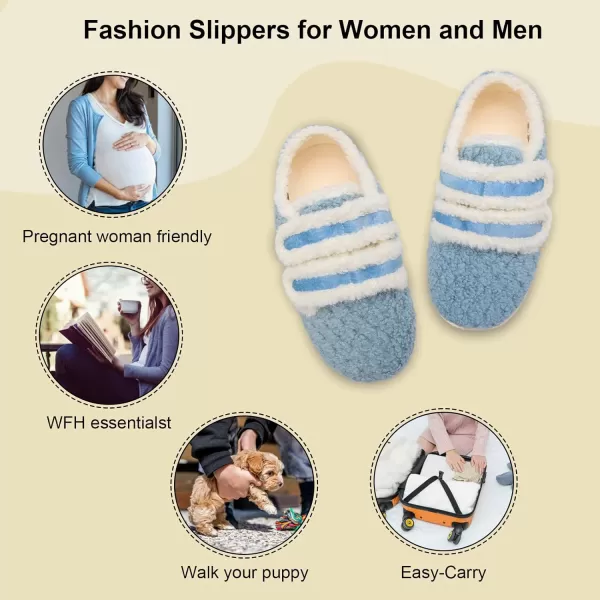 BARERUN Fuzzy Slippers for Women Men Soft Fleece House Shoes Unisex Comfy Furry Fluffy Home Slipper Socks Cozy Plush Slip-on Slides Non-slip Barefoot Winter Shoes for Indoor Outdoor
