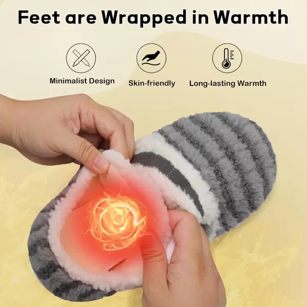 BARERUN Fuzzy Slippers for Women Men Soft Fleece House Shoes Unisex Comfy Furry Fluffy Home Slipper Socks Cozy Plush Slip-on Slides Non-slip Barefoot Winter Shoes for Indoor Outdoor