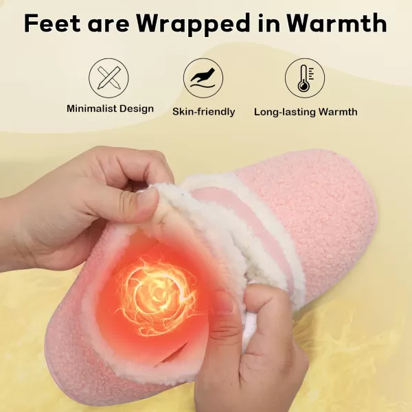 BARERUN Fuzzy Slippers for Women Men Soft Fleece House Shoes Unisex Comfy Furry Fluffy Home Slipper Socks Cozy Plush Slip-on Slides Non-slip Barefoot Winter Shoes for Indoor Outdoor