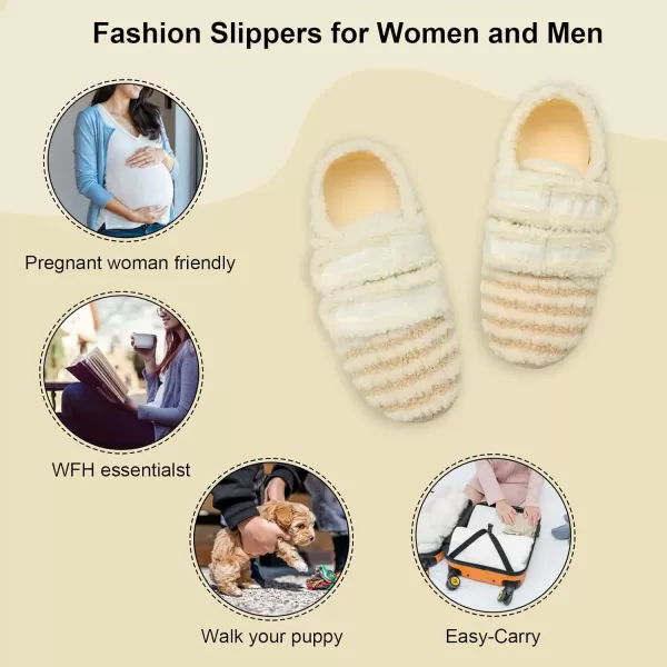 BARERUN Fuzzy Slippers for Women Men Soft Fleece House Shoes Unisex Comfy Furry Fluffy Home Slipper Socks Cozy Plush Slip-on Slides Non-slip Barefoot Winter Shoes for Indoor Outdoor