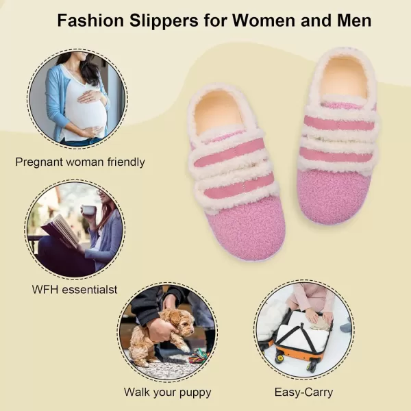BARERUN Fuzzy Slippers for Women Men Soft Fleece House Shoes Unisex Comfy Furry Fluffy Home Slipper Socks Cozy Plush Slip-on Slides Non-slip Barefoot Winter Shoes for Indoor Outdoor