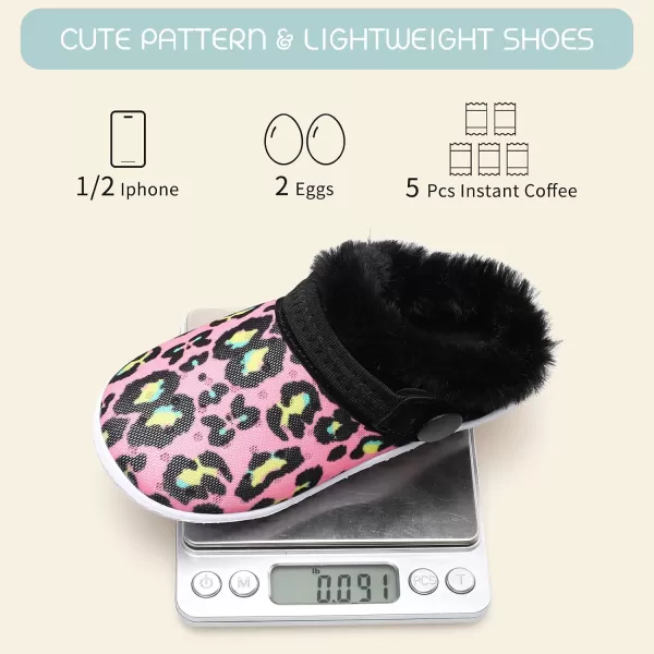 BARERUN Infant Toddler Slippers Kids Slippers Fuzzy Slides for Girls Boys Cozy Lightweight Slip-On House Newborn Crib Shoes