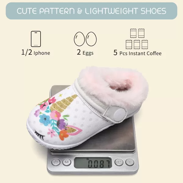 BARERUN Infant Toddler Slippers Kids Slippers Fuzzy Slides for Girls Boys Cozy Lightweight Slip-On House Newborn Crib Shoes