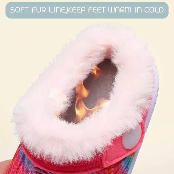 BARERUN Infant Toddler Slippers Kids Slippers Fuzzy Slides for Girls Boys Cozy Lightweight Slip-On House Newborn Crib Shoes