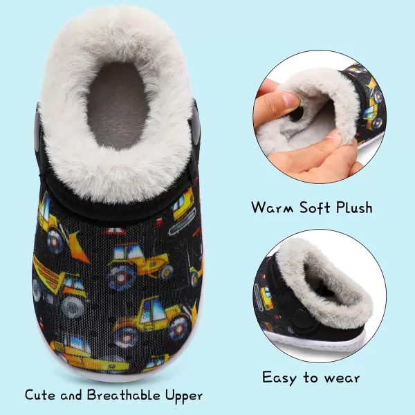 BARERUN Infant Toddler Slippers Kids Slippers Fuzzy Slides for Girls Boys Cozy Lightweight Slip-On House Newborn Crib Shoes
