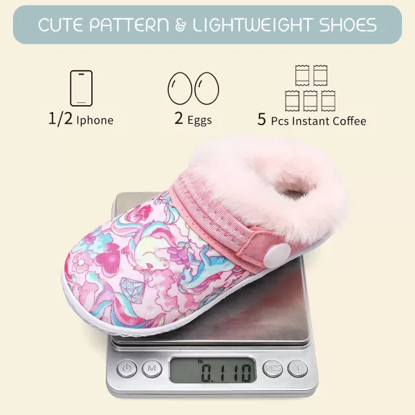 BARERUN Infant Toddler Slippers Kids Slippers Fuzzy Slides for Girls Boys Cozy Lightweight Slip-On House Newborn Crib Shoes