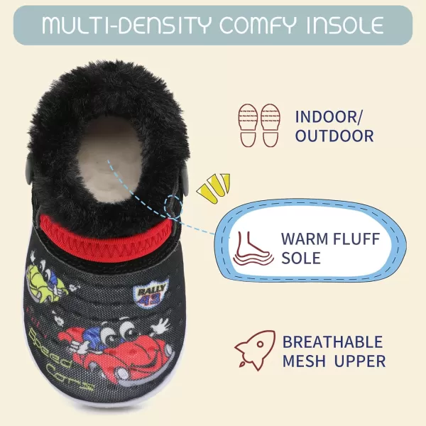 BARERUN Infant Toddler Slippers Kids Slippers Fuzzy Slides for Girls Boys Cozy Lightweight Slip-On House Newborn Crib Shoes