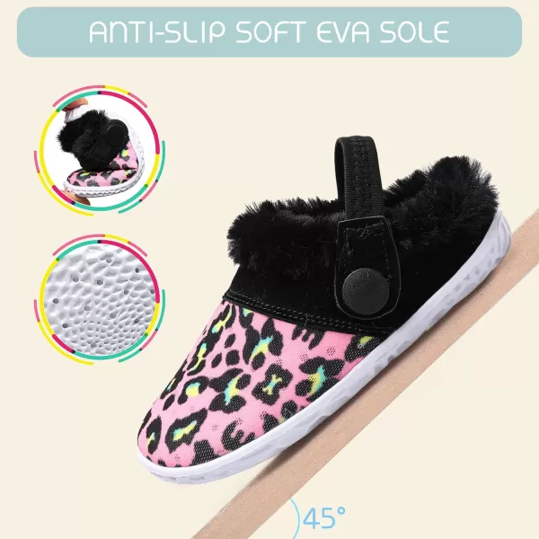 BARERUN Infant Toddler Slippers Kids Slippers Fuzzy Slides for Girls Boys Cozy Lightweight Slip-On House Newborn Crib Shoes