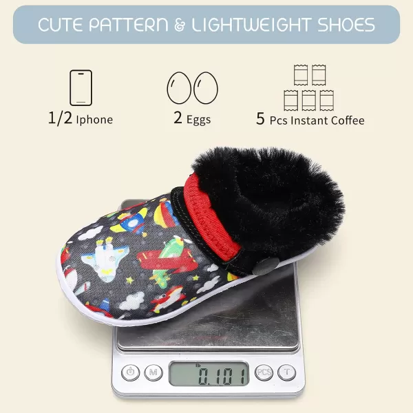 BARERUN Infant Toddler Slippers Kids Slippers Fuzzy Slides for Girls Boys Cozy Lightweight Slip-On House Newborn Crib Shoes