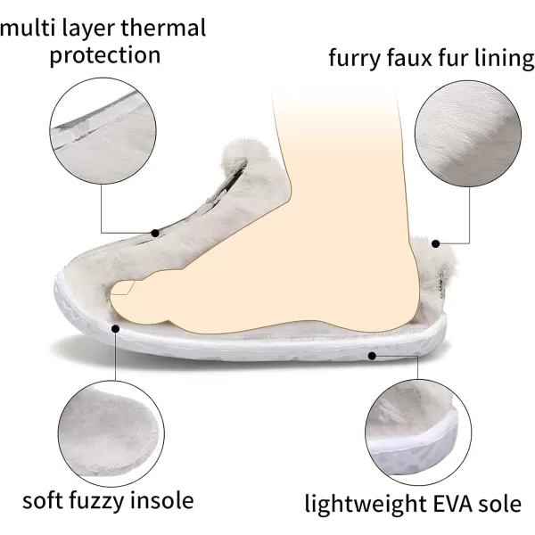 BARERUN Infant Toddler Slippers Kids Slippers Fuzzy Slides for Girls Boys Cozy Lightweight Slip-On House Newborn Crib Shoes