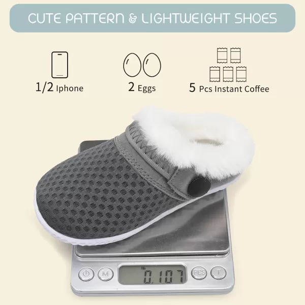 BARERUN Infant Toddler Slippers Kids Slippers Fuzzy Slides for Girls Boys Cozy Lightweight Slip-On House Newborn Crib Shoes