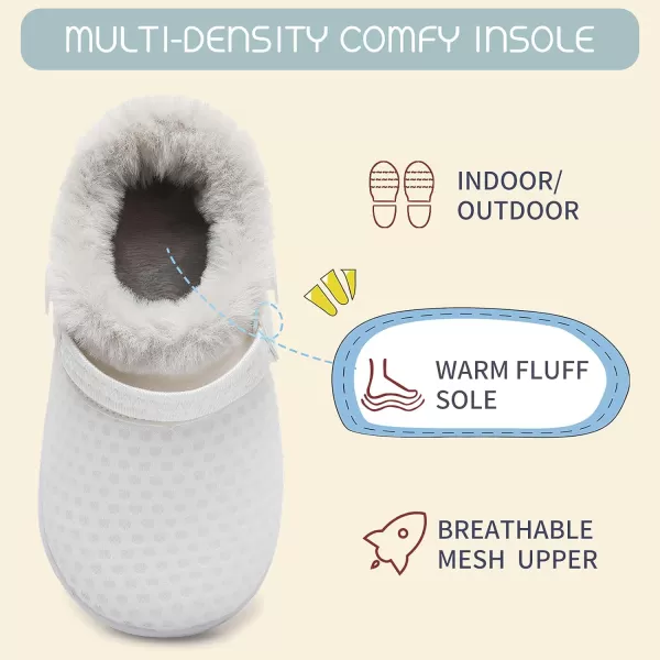 BARERUN Infant Toddler Slippers Kids Slippers Fuzzy Slides for Girls Boys Cozy Lightweight Slip-On House Newborn Crib Shoes
