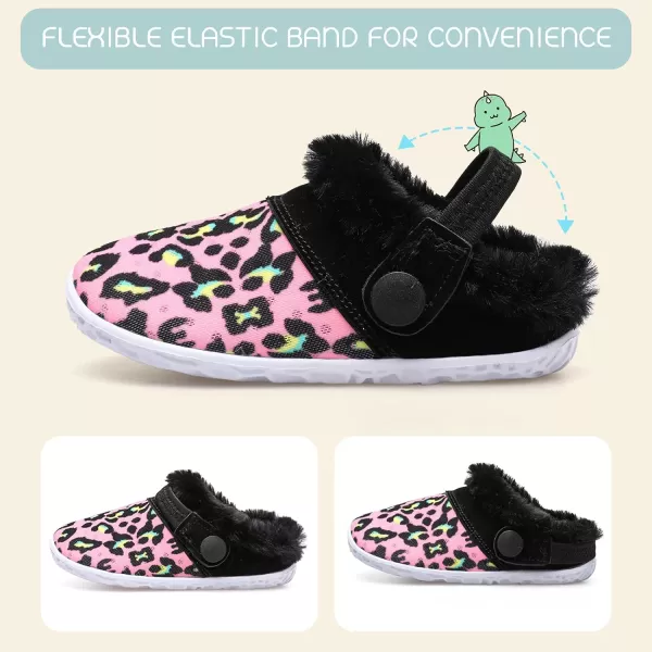 BARERUN Infant Toddler Slippers Kids Slippers Fuzzy Slides for Girls Boys Cozy Lightweight Slip-On House Newborn Crib Shoes