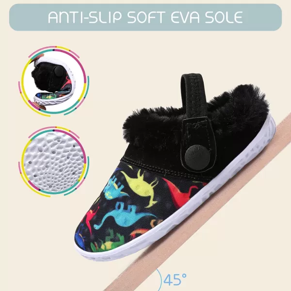 BARERUN Infant Toddler Slippers Kids Slippers Fuzzy Slides for Girls Boys Cozy Lightweight Slip-On House Newborn Crib Shoes