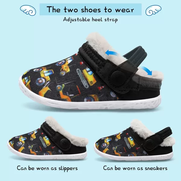 BARERUN Infant Toddler Slippers Kids Slippers Fuzzy Slides for Girls Boys Cozy Lightweight Slip-On House Newborn Crib Shoes