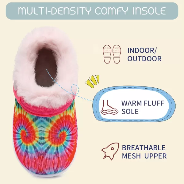 BARERUN Infant Toddler Slippers Kids Slippers Fuzzy Slides for Girls Boys Cozy Lightweight Slip-On House Newborn Crib Shoes