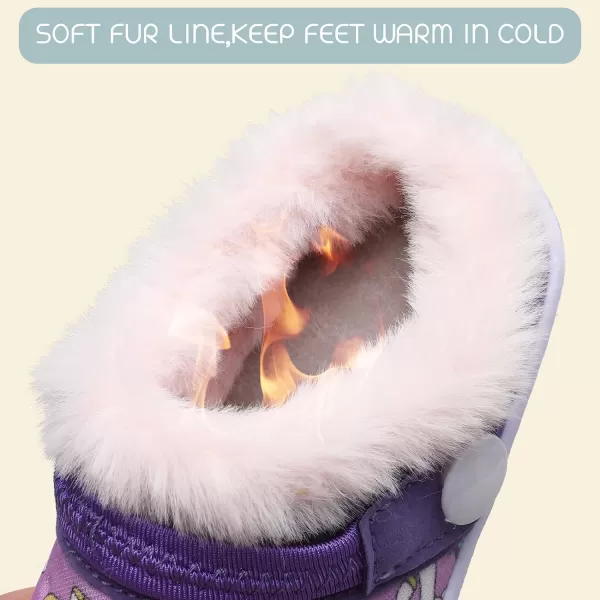 BARERUN Infant Toddler Slippers Kids Slippers Fuzzy Slides for Girls Boys Cozy Lightweight Slip-On House Newborn Crib Shoes