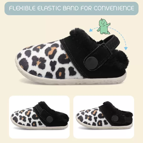 BARERUN Infant Toddler Slippers Kids Slippers Fuzzy Slides for Girls Boys Cozy Lightweight Slip-On House Newborn Crib Shoes