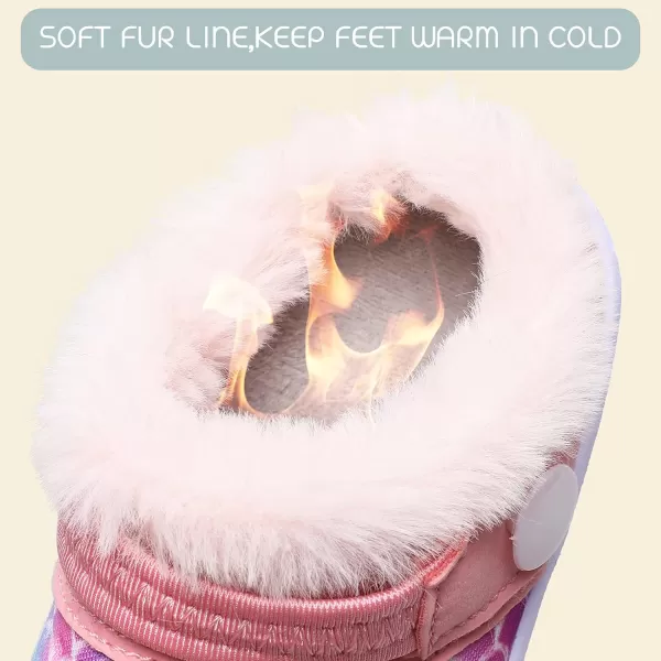 BARERUN Infant Toddler Slippers Kids Slippers Fuzzy Slides for Girls Boys Cozy Lightweight Slip-On House Newborn Crib Shoes