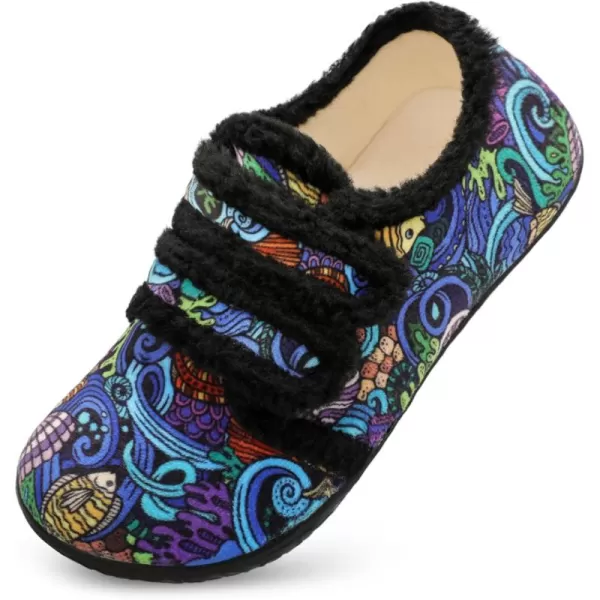 BARERUN Fuzzy Slippers for Women Men Soft Fleece House Shoes Unisex Comfy Furry Fluffy Home Slipper Socks Cozy Plush Slip-on Slides Non-slip Barefoot Winter Shoes for Indoor Outdoor