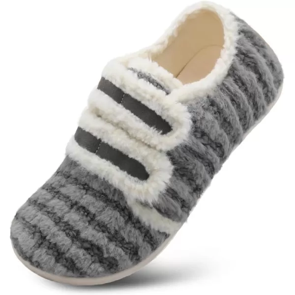 BARERUN Fuzzy Slippers for Women Men Soft Fleece House Shoes Unisex Comfy Furry Fluffy Home Slipper Socks Cozy Plush Slip-on Slides Non-slip Barefoot Winter Shoes for Indoor Outdoor