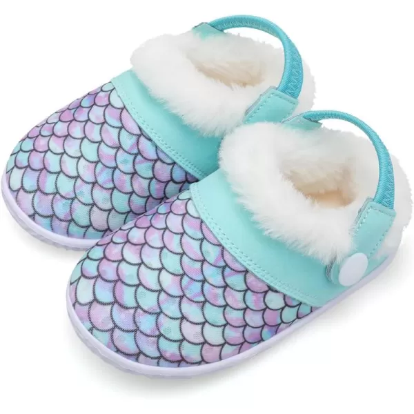 BARERUN Infant Toddler Slippers Kids Slippers Fuzzy Slides for Girls Boys Cozy Lightweight Slip-On House Newborn Crib Shoes