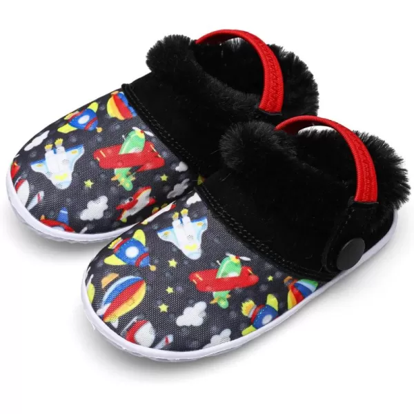 BARERUN Infant Toddler Slippers Kids Slippers Fuzzy Slides for Girls Boys Cozy Lightweight Slip-On House Newborn Crib Shoes