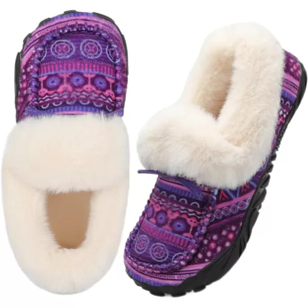 BARERUN Womens Moccasin Snow Boots Warm Winter Boots Ankle Boots for Women Outdoor Fur Lined Womens Shoes Slippers